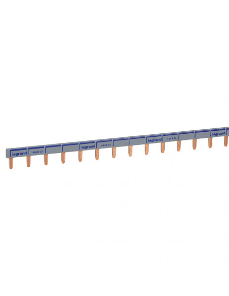 Peigne d'alimentation HX³ 1P universel Ph+N L.1m entraxe dents 1 module LEGRAND 404937