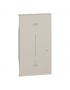 Enjoliveur Living Now with Netatmo pour interrupteur variateur 2 modules sable BTICINO BTKM33M2