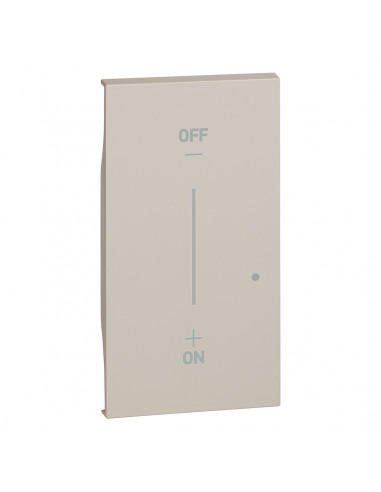 Enjoliveur Living Now with Netatmo pour interrupteur variateur 2 modules sable BTICINO BTKM33M2