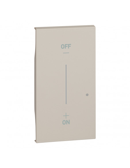 Enjoliveur Living Now with Netatmo pour interrupteur variateur 2 modules sable BTICINO BTKM33M2