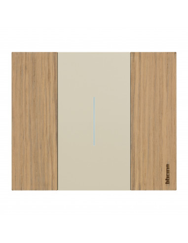 Enjoliveur Living Now with Netatmo pour interrupteur variateur 2 modules sable BTICINO BTKM33M2