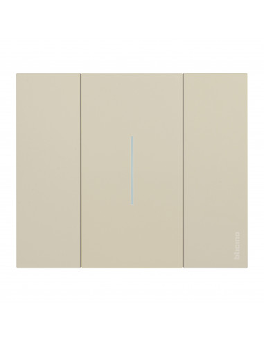 Enjoliveur Living Now with Netatmo pour interrupteur variateur 2 modules sable BTICINO BTKM33M2