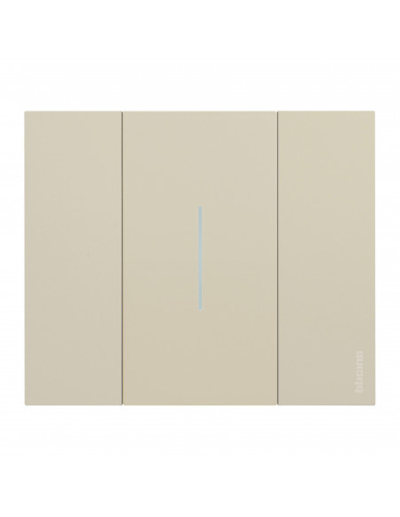 Enjoliveur Living Now with Netatmo pour interrupteur variateur 2 modules sable BTICINO BTKM33M2