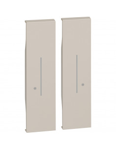 Enjoliveur Living Now with Netatmo pour commande sans fil double 2 modules-sable BTICINO BTKM36M2