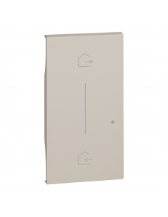 Enjoliveur Living Now with Netatmo pour commande départ arrivée 2 modules -sable BTICINO BTKM40M2