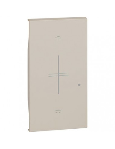Enjoliveur Living Now with Netatmo pour commande volets 2 modules sable BTICINO BTKM43M2