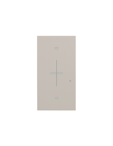 Enjoliveur Living Now with Netatmo pour commande volets 2 modules sable BTICINO BTKM43M2