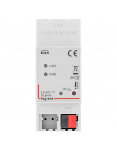 Routeur modulaire IP KNX 2 modules à installer sur rail DIN LEGRAND 002917 2