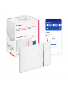 Thermostat Smarther with Netatmo connecté à encastrer blanc LEGRAND 049038 2