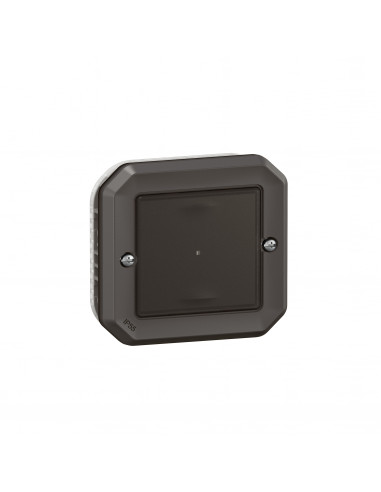 Interrupteur filaire connecté option variation avec neutre étanche Plexo with Netatmo 150W LED anthracite LEGRAND 069896L