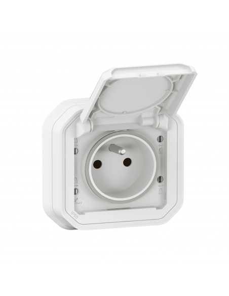 Plexo prise de courant standard F B Blanc encastré LEGRAND 070034L