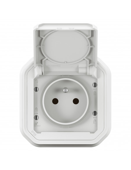 Plexo prise de courant standard F B Blanc encastré LEGRAND 070034L