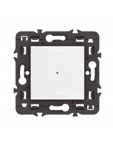 Interrupteur connecté Mosaic blanc, sans neutre, vocal, app smartphone, LED. LEGRAND 077703L