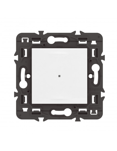 Interrupteur connecté Mosaic blanc, sans neutre, vocal, app smartphone, LED. LEGRAND 077703L