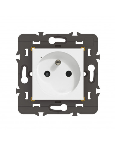 Prise connectée Mosaic with Netatmo 16A sans plaque blanc LEGRAND 077711LA