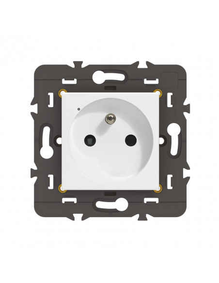 Prise connectée Mosaic with Netatmo 16A sans plaque blanc LEGRAND 077711LA