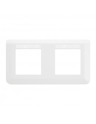 Plaque 2x2 modules horizontal porte-étiquette intégré LEGRAND 078852L