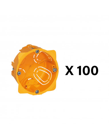 Distribox cloisons sèches lot de 100 boîtes cloisons sèches profondeur 40mm LEGRAND 080008L