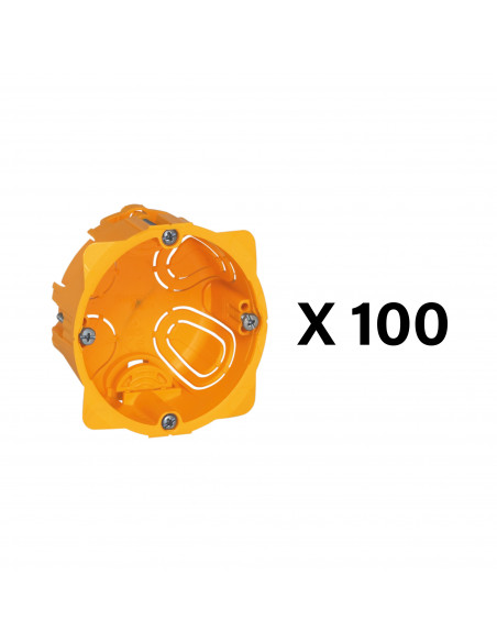 Distribox cloisons sèches lot de 100 boîtes cloisons sèches profondeur 40mm LEGRAND 080008L
