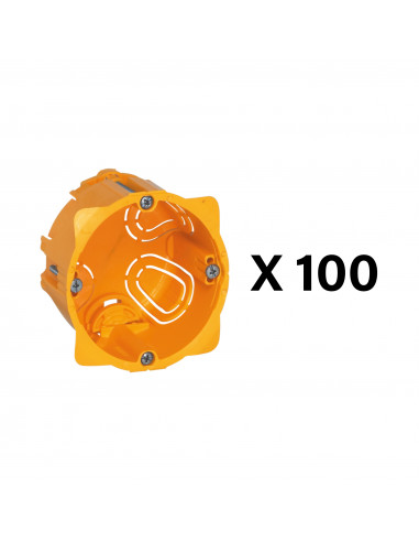 Distribox cloisons sèches lot de 100 boîtes cloisons sèches profondeur 50mm LEGRAND 080009L