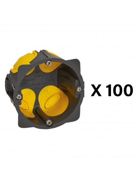 Distribox Eco Batibox Lot de 100 boîtes Eco Batibox profondeur 40mm LEGRAND 080012L
