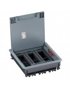 Boîte sol plastique 24 modules, couvercle amovible, résistance 3000N LEGRAND 080702 2