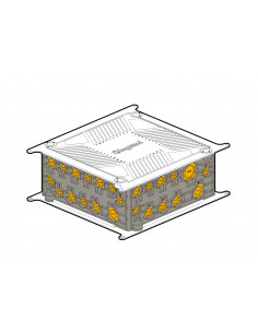 Boîte pavillonnaire carrée Eco Batibox 200X200X80mm LEGRAND 089311L