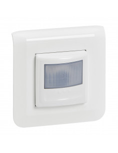 Détecteur mural Mosaic sans Neutre 100W LED complet Blanc LEGRAND 099214A
