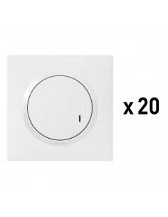 Lot de 20 interrupteurs connectés dooxie with Netatmo LEGRAND 100081A