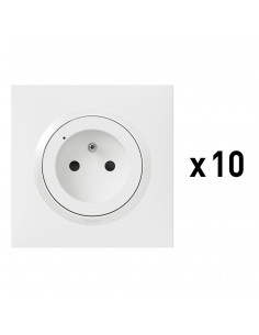 Prise de courant connectée dooxie with Netatmo blanc LEGRAND 100082 2