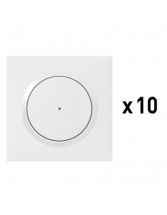 Lot de 10 interrupteurs (option variateur) connectés dooxie with Netatmo blanc LEGRAND 100086