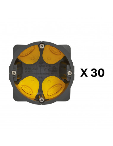 Lot de 30 boîtes Eco Batibox 30 x 1 poste profondeur 40mm LEGRAND 200147L