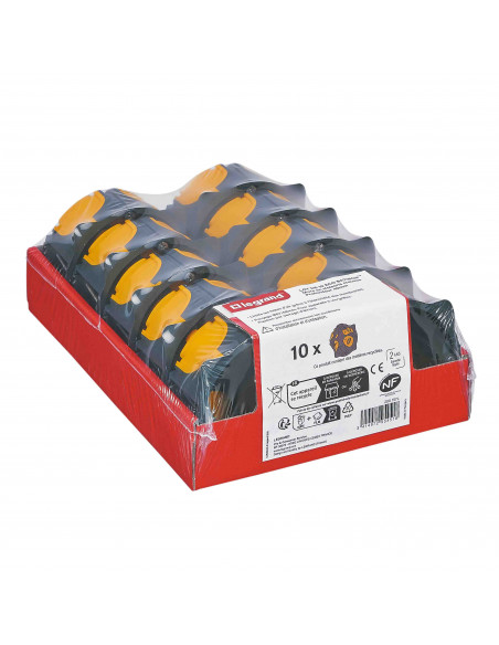 Lot de 10 boîtes Eco Batibox 10 x 1 poste profondeur 40mm LEGRAND 200157L