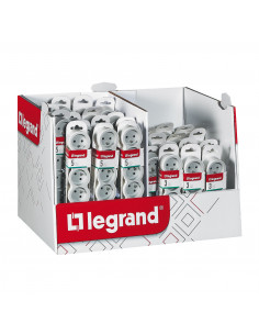 Mini Box Multiprise 3x2P+T et 5xP+T 16A 230V-3680W inter ON OFF B LEGRAND 300028