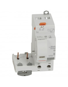 Bloc différentiel adaptable à vis DX³ pour disjoncteur 1 module par pôle 2 Pôles 230V~ 40A type F 30mA LEGRAND 410434