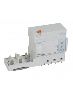 Bloc différentiel adaptable à vis DX³ pour disjoncteur 1,5 module par pôle 3 Pôles 400V~ 125A type F réglable LEGRAND 410612