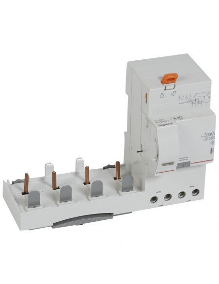 Bloc différentiel DX³ à vis Tétrapolaire 4 pôles 63A Type HPI 30mA LEGRAND 410636