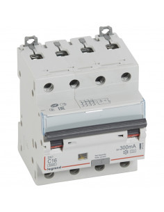 Disjoncteur différentiel monobloc DX³6000 arrivée haute départ bas à vis 4 Pôles 400V 16A type A 300mA LEGRAND 411239 2