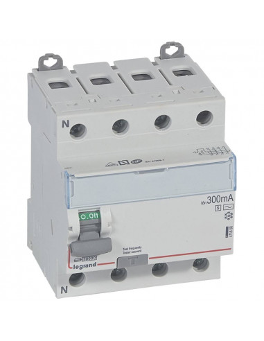 Interrupteur Différentiel DX3-ID Tétrapolaire 40A Type AC 300mA LEGRAND 411668