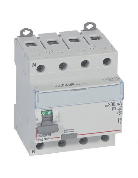 Interrupteur Différentiel DX3-ID Tétrapolaire 40A Type AC 300mA LEGRAND 411668