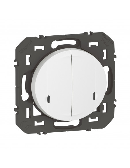 Cde double sans fils pour éclairage prise dooxie with Netatmo sans plaque blanc LEGRAND 600088A