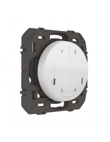 Commande sans fils 4 scénarios dooxie with Netatmo sans plaque blanc LEGRAND 600091A