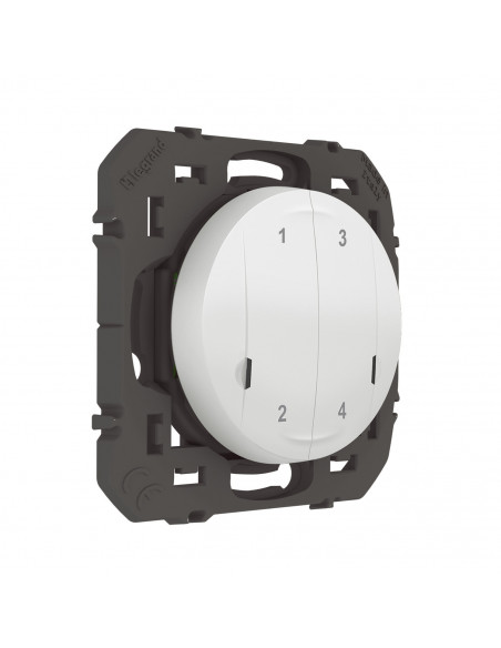 Commande sans fils 4 scénarios dooxie with Netatmo sans plaque blanc LEGRAND 600091A