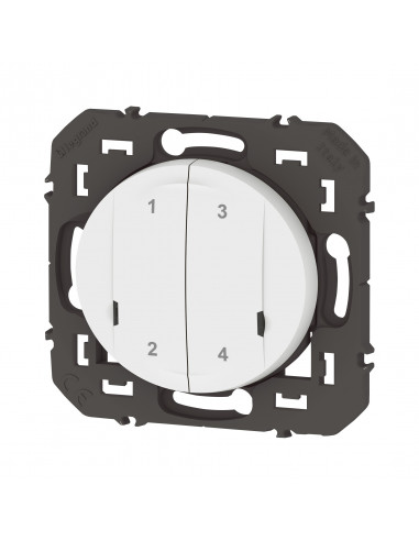Commande sans fils 4 scénarios dooxie with Netatmo sans plaque blanc LEGRAND 600091A