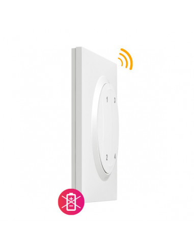 Commande 4 scénarios sans fil sans pile dooxie with Netatmo blanc LEGRAND 600091L