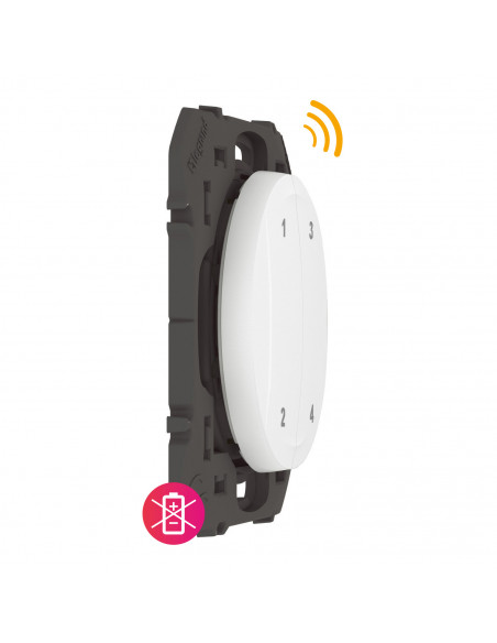 Commande 4 scénarios sans fil sans pile dooxie with Netatmo blanc LEGRAND 600091L