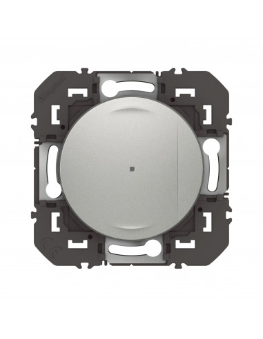 Interrupteur connecté Dooxie aluminium, 200W, LED, sans neutre, app LEGRAND 600165