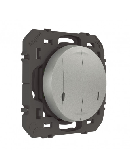 Cde double sans fils pour éclairage prise dooxie with Netatmo sans plaque alu LEGRAND 600188A