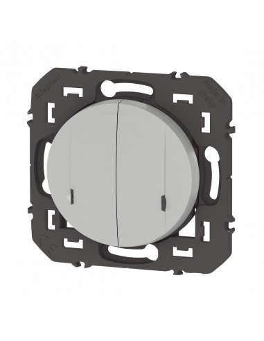 Cde double sans fils pour éclairage prise dooxie with Netatmo sans plaque alu LEGRAND 600188A