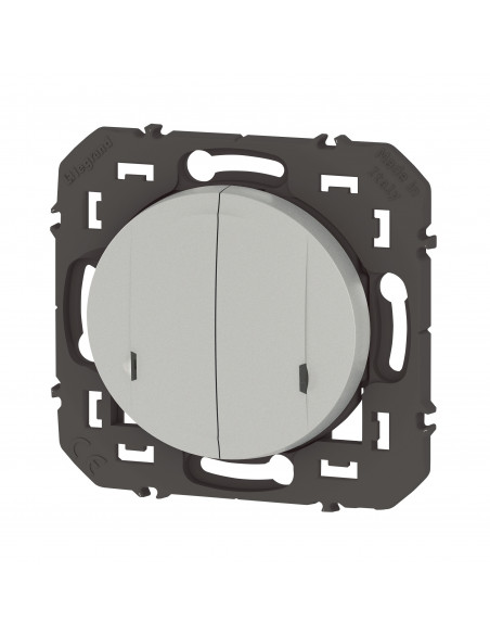 Cde double sans fils pour éclairage prise dooxie with Netatmo sans plaque alu LEGRAND 600188A